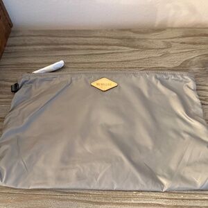 MZ Wallace Light Grey Pouch NWT 12x8